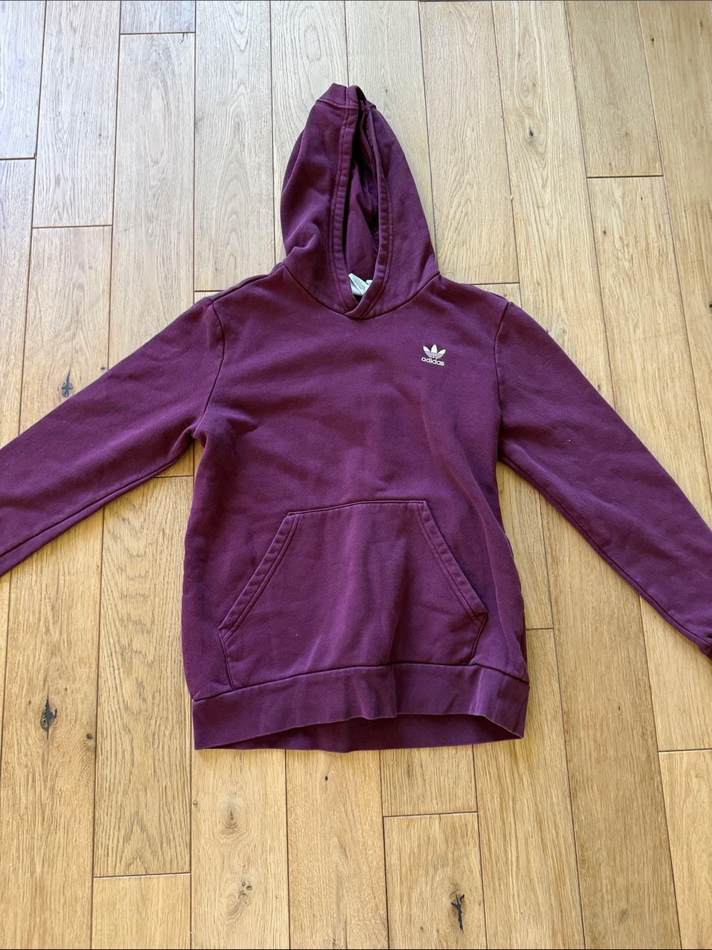 adidas Kids Maroon Pullover Hoodie